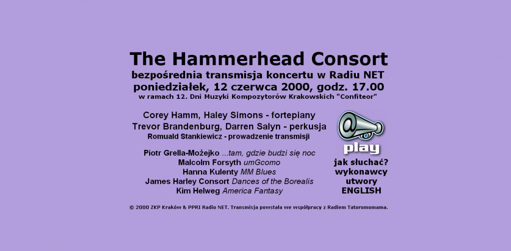 The Hammerhead Consort bezpośrednia transmisja koncertu w Radiu NET